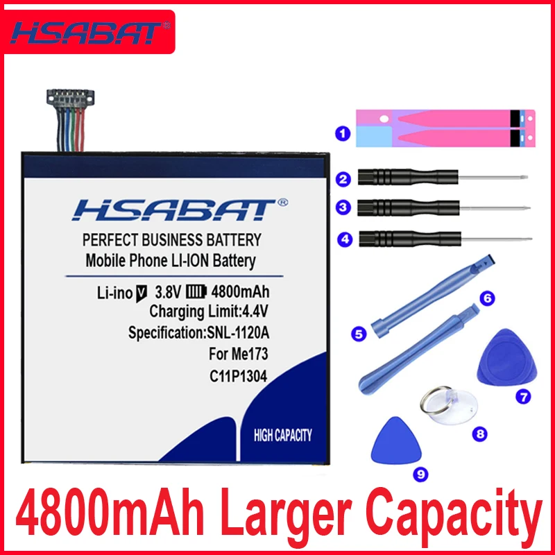 HSABAT 0 цикла 4800 мА/ч, Батарея для C11P1304 Asus Блокнот Hd 7 Me173x K00b HD7 ME173 K00U ME180A K00L Высокое качество батареи