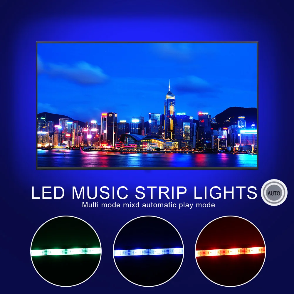 Светодиодная лента гибкая RGB 5050 SMD 2835 5/10/15 м 12 В пост. тока + удаленный контроллер