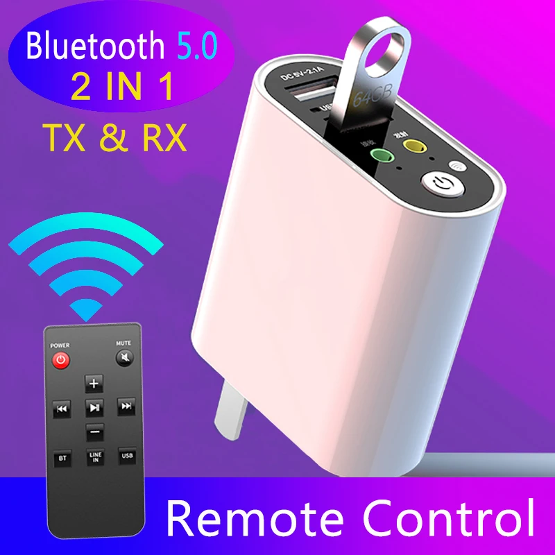 JINSERTA 2 в 1 Bluetooth 5 0 ключ приемник передатчик с дистанционным управлением 3 мм AUX