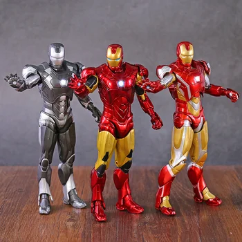 

Marvel Iron Man 3 Mark XXI MK21 Midas Armor with LED Light model dolls action PVC painted gift
