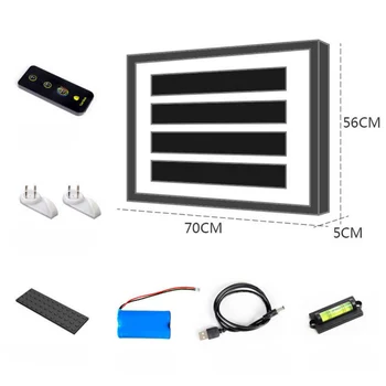 

Collection figures doll building block Photo frame with infrared remote control colour led light brick toys for gifts