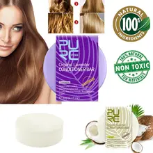 Органические Уход за волосами Мыло Кондиционер кокос бар, ручная работа, лучшая Кондиционер для волос мыло глубоко увлажняющий для сухой уход для поврежденных волос