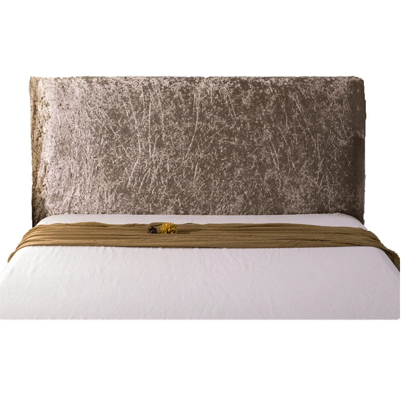 Simple Suede Bed Head Cover Dust Cover European-Style Velvet Solid Color Bed Full Enclosed Elastic Protective