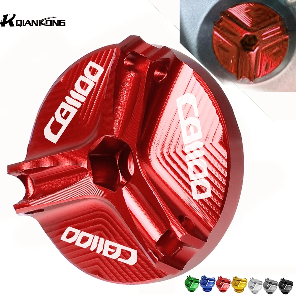 

Motorcycle CNC Aluminum Engine Oil Filter Cup Plug Cover screws For Honda CB1100 CB 1100 2013 2014 2015 2016 2017 2018 2012 2019