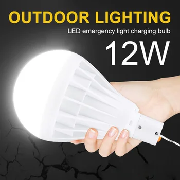 

Working Light USB Rechargeable Bulb Powered Yard 12 W 14 LED Emergency Lamp Flashlight Garden Outdoor Business Tent Lights
