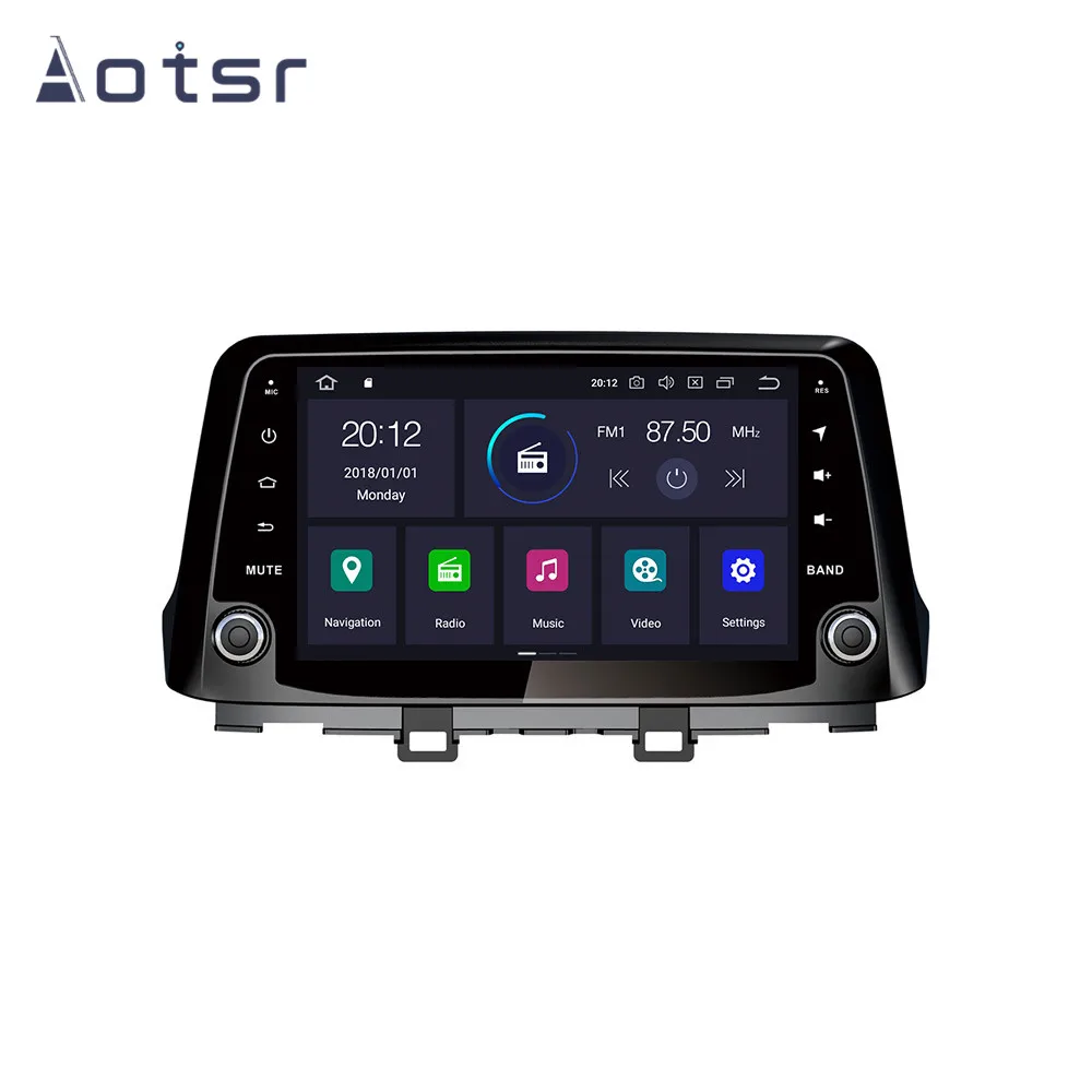 AOTSR 9 дюймов Android 9,0 gps навигация автомобильный Радио плеер для hyundai KONA- мультимедиа плеер головное устройство магнитофон