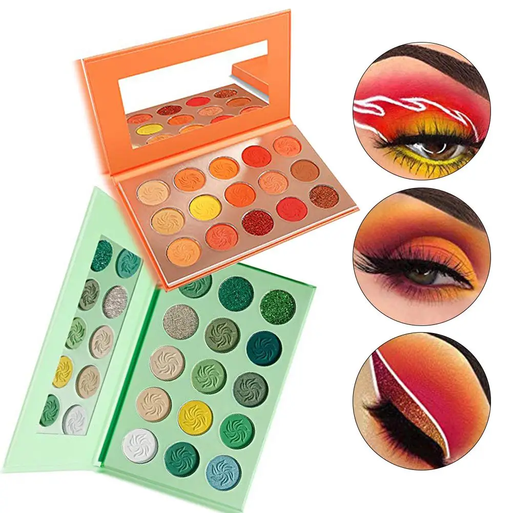 New Eye Makeup Avocado Green Eye Shadow Palette 15-Color Matte Shimmer Glitter Makeup Cosmetic Long-lasting Eye Shadow 1pcs 40P New Eye Makeup Avocado Green Eye Shadow Palette 15-Color Matte Shimmer Glitter Makeup Cosmetic Long-lasting Eye Shadow 1pcs 40P