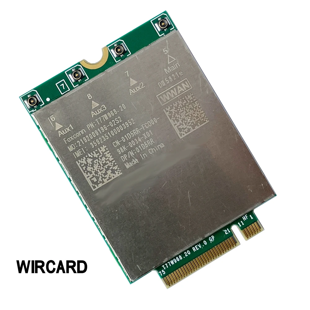 T77W968 DW5821e-eSIM X20 LTE Cat16 1Gbps FDD-LTE TDD-LTE 4G Module Dành Cho Dành Cho Laptop Dell 5420 5424 7424 7400 7210