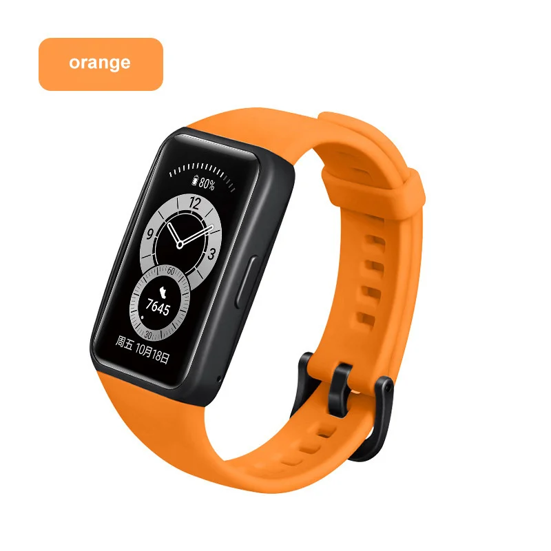 Strap For Huawei Watch Band 6 For Huawei Smart Watch Bracelet 6 Strap With TPU Soft Protective Cover Full Screen Protector Case 