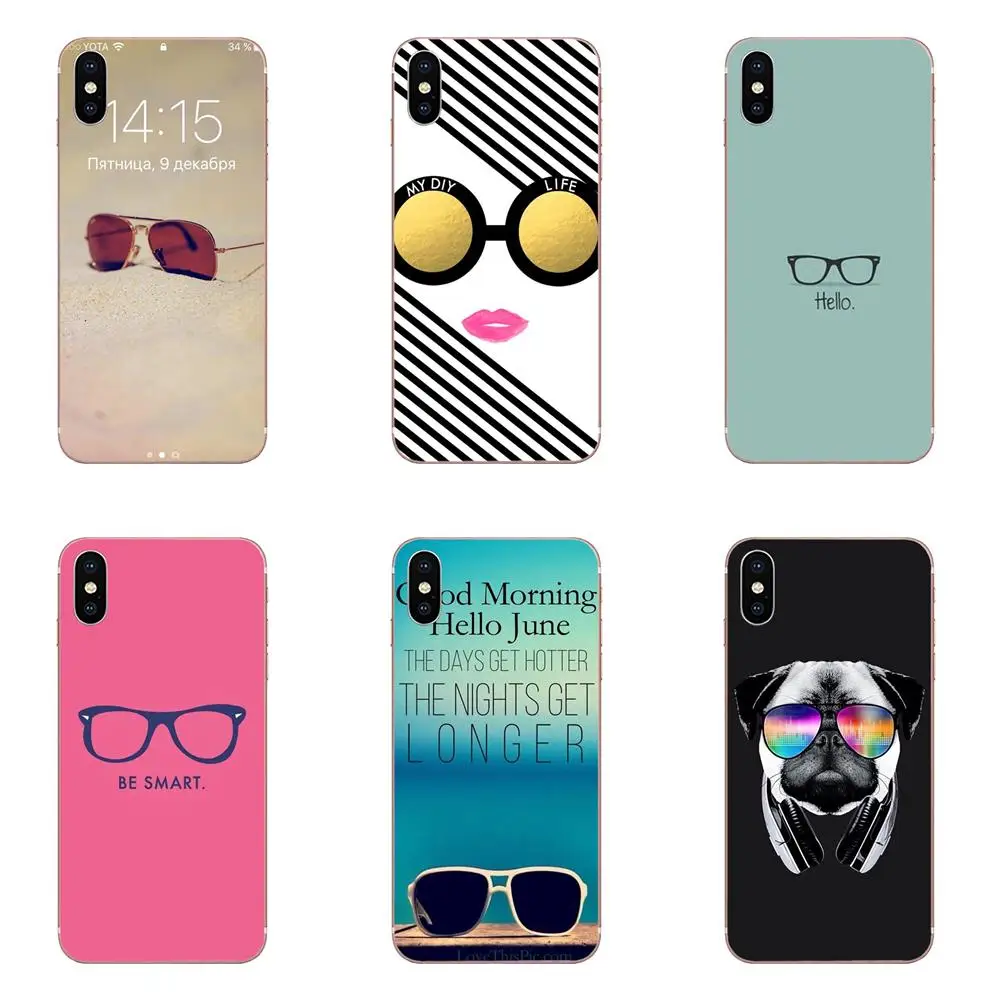 Hipster очки крутой чехол для телефона из ТПУ с принтом Чехлы htc Desire 530 626 628 630 816 820 830