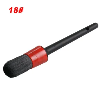 

Black+Red Detailing Brush Handheld Replacement Accessories Auto Cleaning Tool