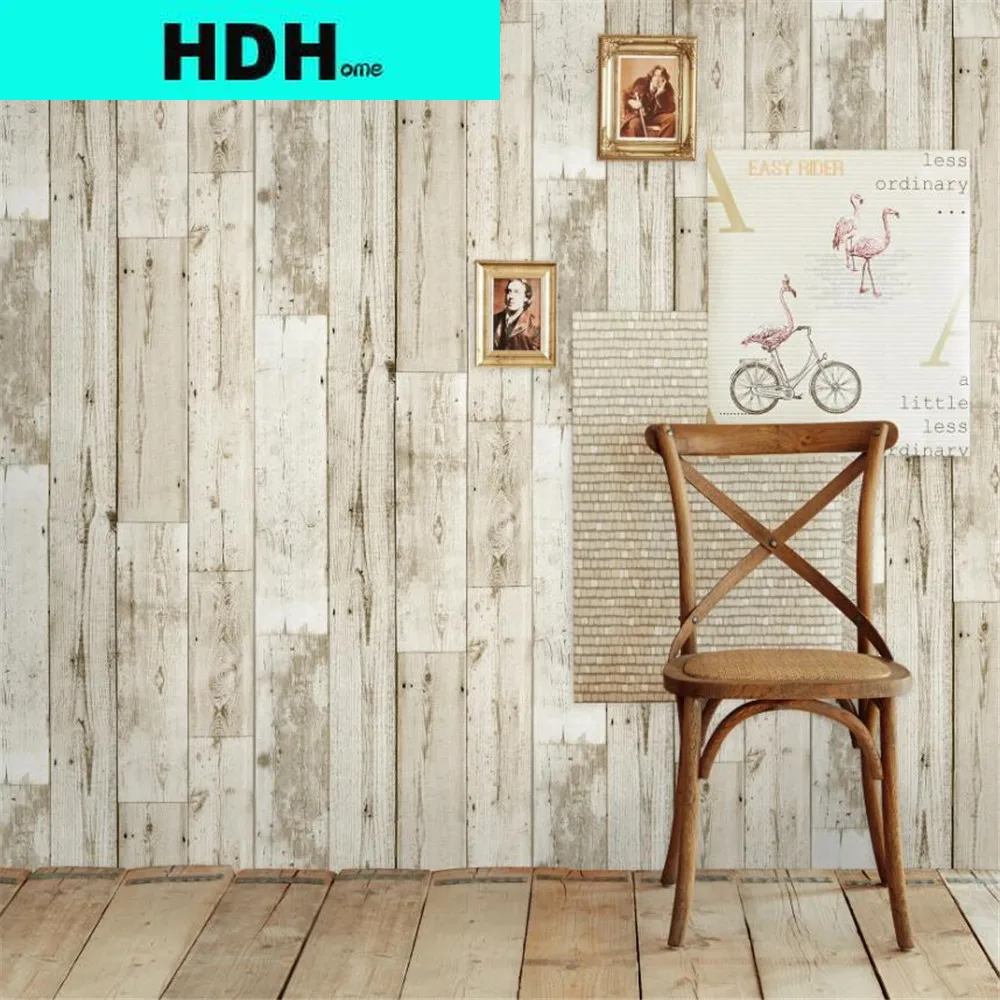 HDHome Wood Peel and Stick Wallpaper Vinyl Wood Grain Self Adhesive Wall Paper Design for Walls Bathroom Bedroom Home Decor