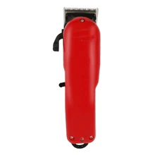Перезаряжаемая машинка для стрижки волос, Профессиональная Беспроводная Машинка для стрижки волос, электрическая косилка, машинка для стрижки волос, регулируемая длина, красный цвет