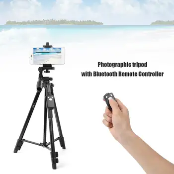 

3 in 1 Camcorder Camera Tripod+Phone Clip Holder Stand+Bluetooth Remote Control ABS Material Aluminium Alloy Sscaffold