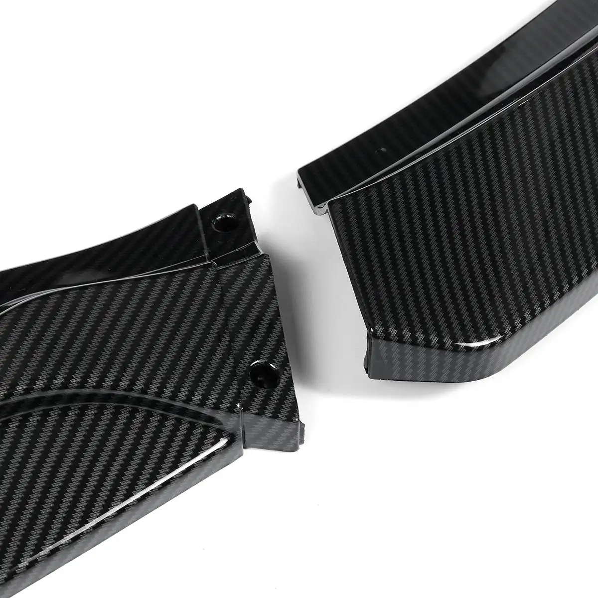 3 Piece Car Front Bumper Splitter Lip Spoiler Diffuser Protection Cover Trim Body Kits For Mercedes For Benz W204 2008-2014