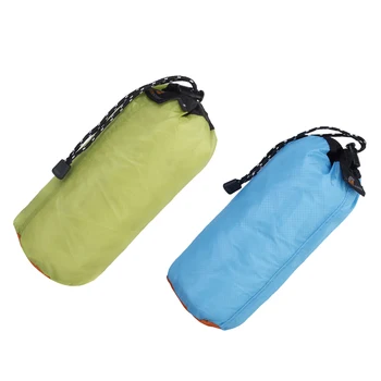 

2pcs Ultra-light Drawstring Storage Bag Pouch Beach Swim Travel Blue & Green