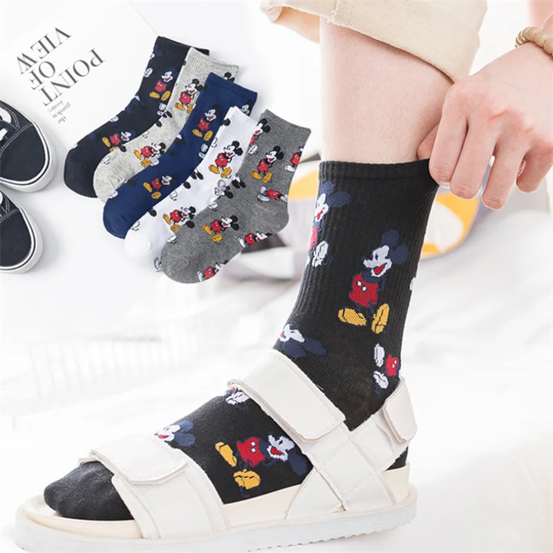 

summer socks women cartoon anime animal Mickey Mouse kawaii Harajuku Cotton non-slip spring girls sock