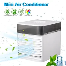 

Mini Air Conditioner Portable Air Cooler Fan 7 Colors Light USB Air Conditioner 3 Gear Personal Space Air Cooling Fan For Summer