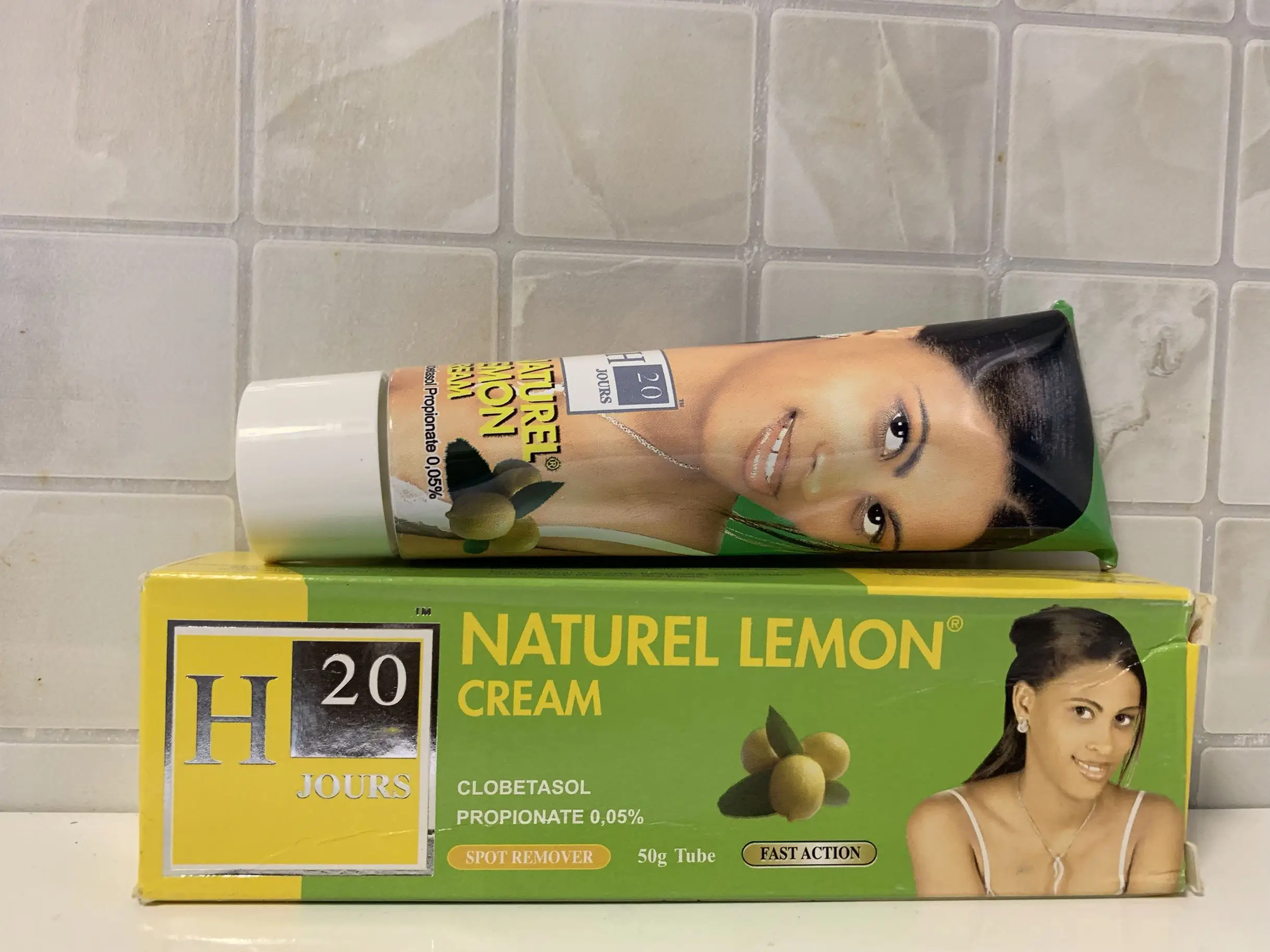 NATUREL Лимонный Крем для удаления пятен быстрое действие 50 г