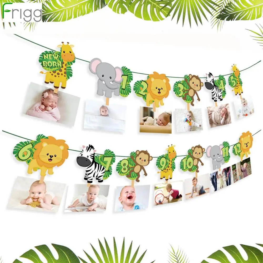 Frigg banderole décorative de 1er anniversaire, guirlande de