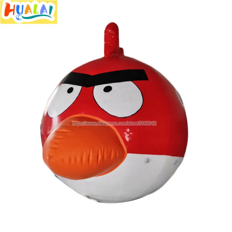 

outdoor giant inflatable cartoon character,the red bird cartoon model toys for advertisement 2m high with pump for sale