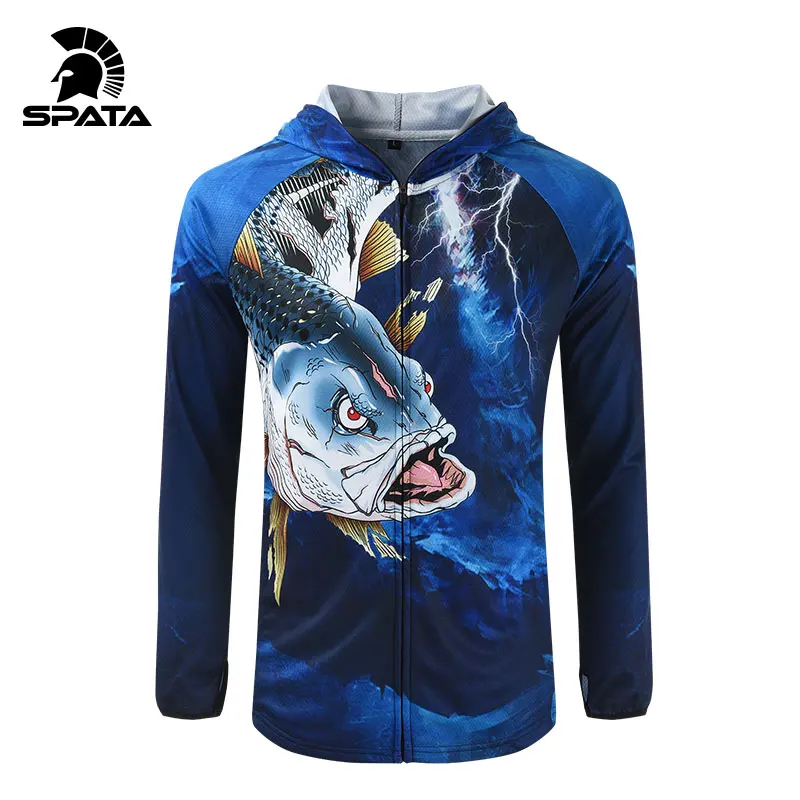 Спортивный костюм для рыбалки SPATA мужской с длинными рукавами дышащая одежда