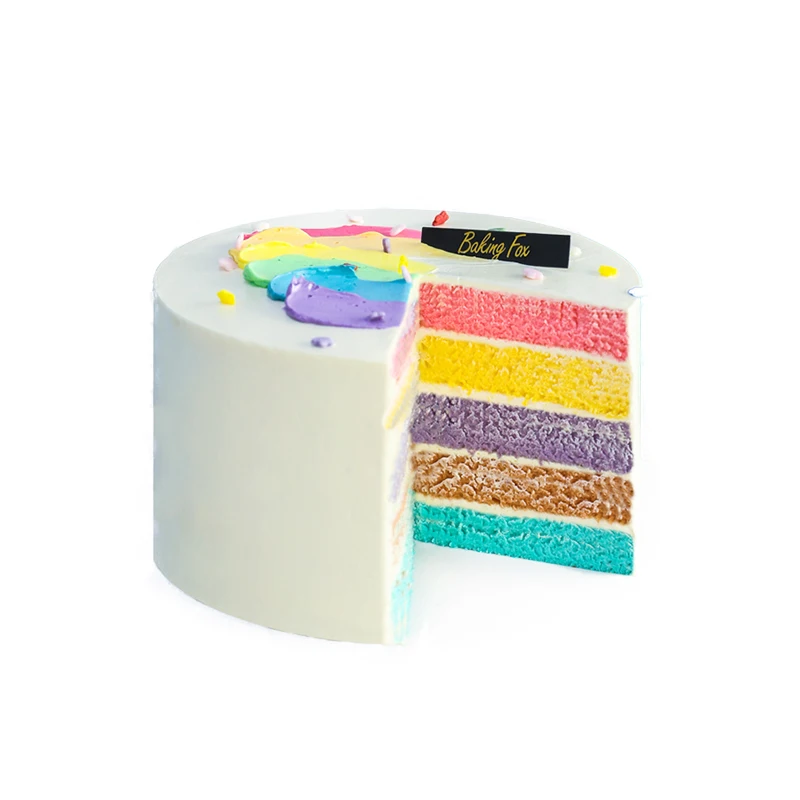 4PCS Round Shaped Silicone Cake Mold Rainbow Cake Baking Form Pan Chiffon Cake Decorating Tool