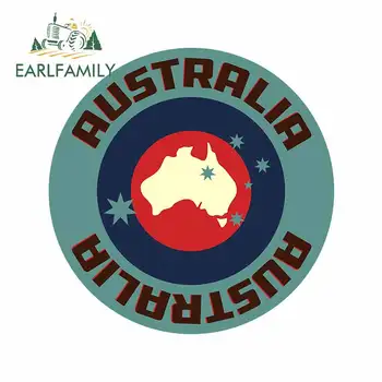 

EARLFAMILY 13cm x 12.9cm for Vintage Australia Windows Car Stickers Refrigerator Cartoon Truck Cartoon Decal Bumper Decoration