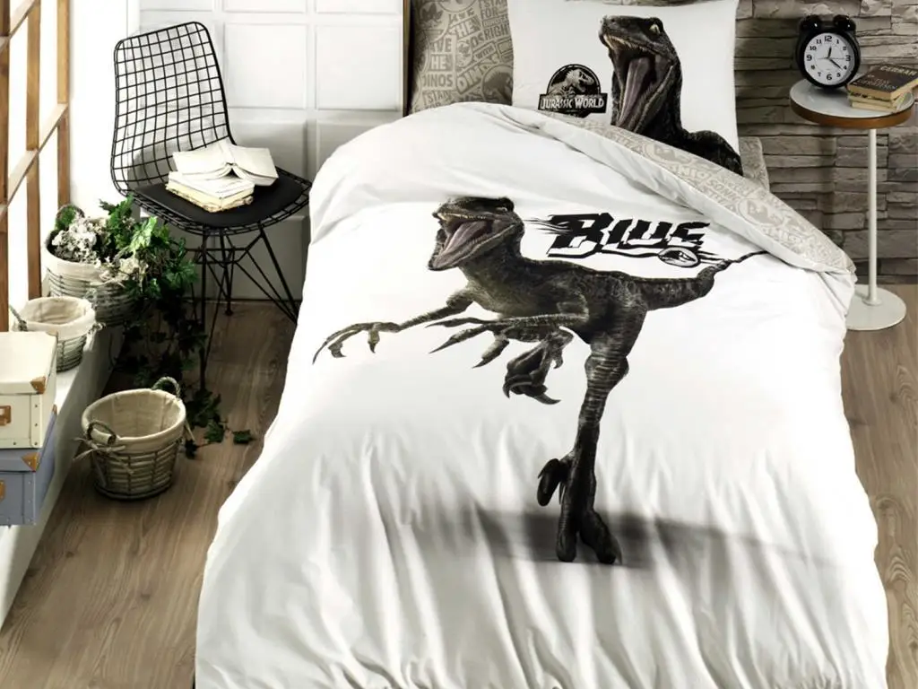 Set Copripiumino Jurassic World Blue Kids