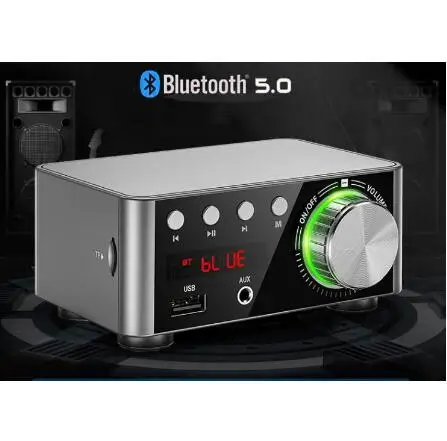 Новинка 50 Вт * 2 мини усилитель мощности класса D стерео Bluetooth 5 0 TPA3116 цифровой TF 3 мм
