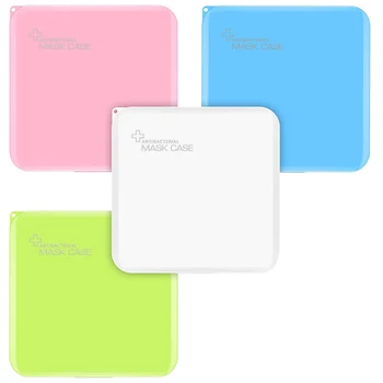 

4 Pieces Plastic Storage Case Organizer Reusable Mouth Cover Keeper Folder, Portable Face Cover Storage Clip Dustproof