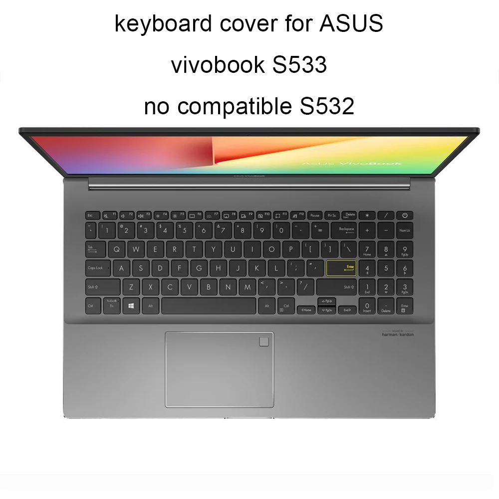 Чехлы для клавиатуры 2020 ASUS Vivobook 15 S15 S533 S5600 6 прозрачные ТПУ ноутбука пылезащитный