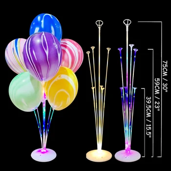 

Led Balloon Stand Stick DIY Birthday Party Wedding Decoration Balloons Column Table Floating Balloons Supporting Rod Xmas Decor