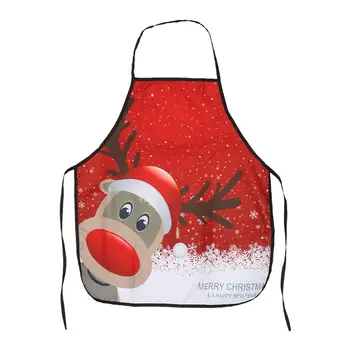 

Christmas Apron Printed Waterproof Kitchen Restaurant Dinner Apron for Cooking Baking Barbequing