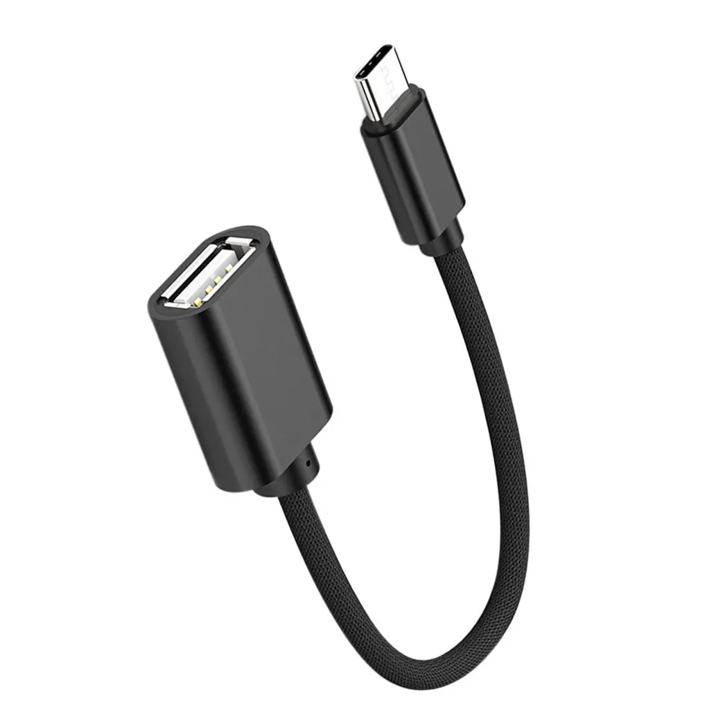 Кабель адаптер USB 3 1 OTG со штекером Type C на гнездо из алюминиевого сплава для