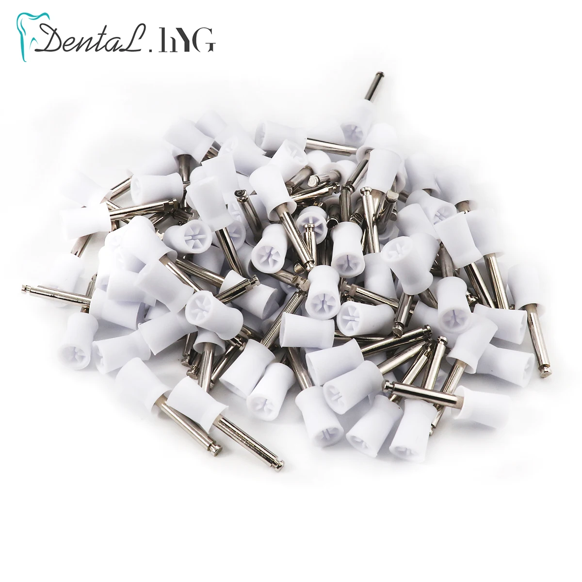 100 Teile/beutel Dental Polieren Pinsel Prophy Pinsel Nylon Borsten Gummi Flache Polierer Oral Reinigung Zähne Bleaching Zubehör – Detail 17