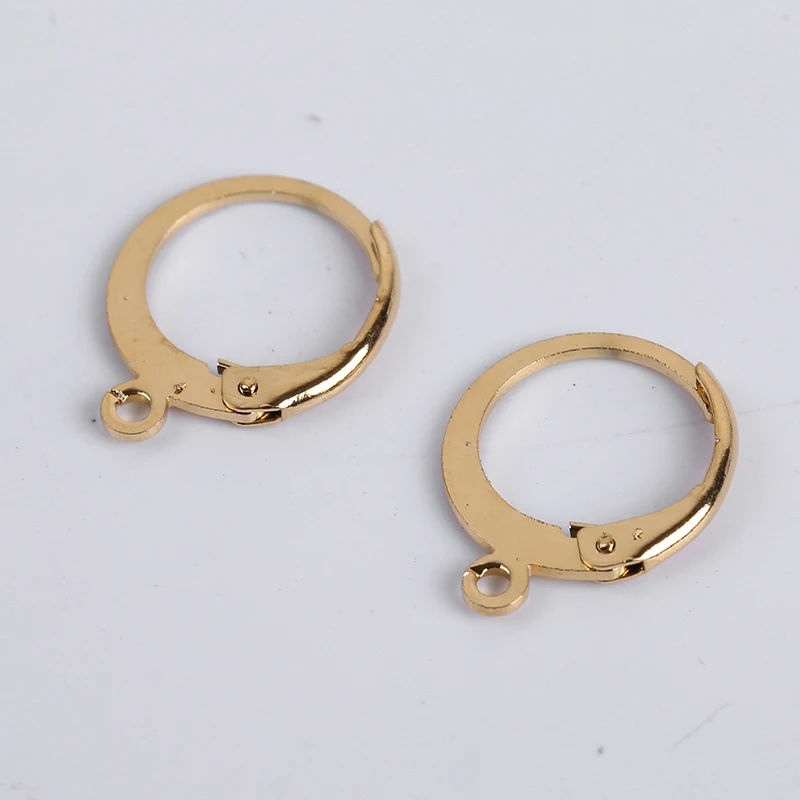 20 Pcs/Lot 14x12mm Stainless Steel Diy French Earring Hooks Wire Settings Base Hoops Earrings Accessories For Jewelry Making