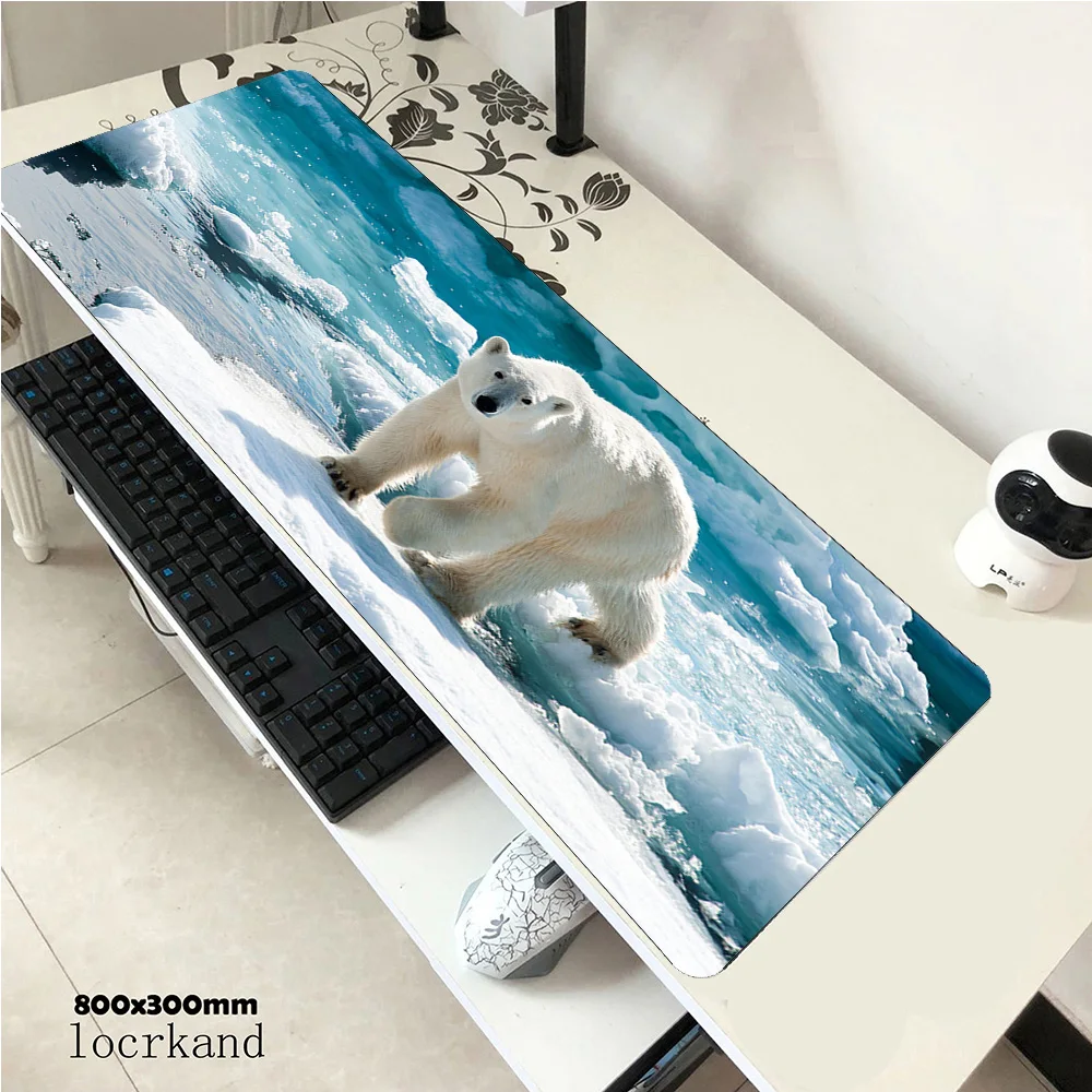 Polar Bear padmouse Kawaii 900x400x4 мм игровой коврик для мыши Лидер продаж Коврик геймер