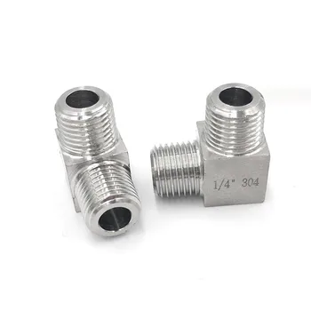 

Right Angle Conversion High Pressure 1/8" 1/4" 3/8" 1/2" NPT Male 90 Degree Pipe Fitting 304 Stainless Steel Water Gas Oil