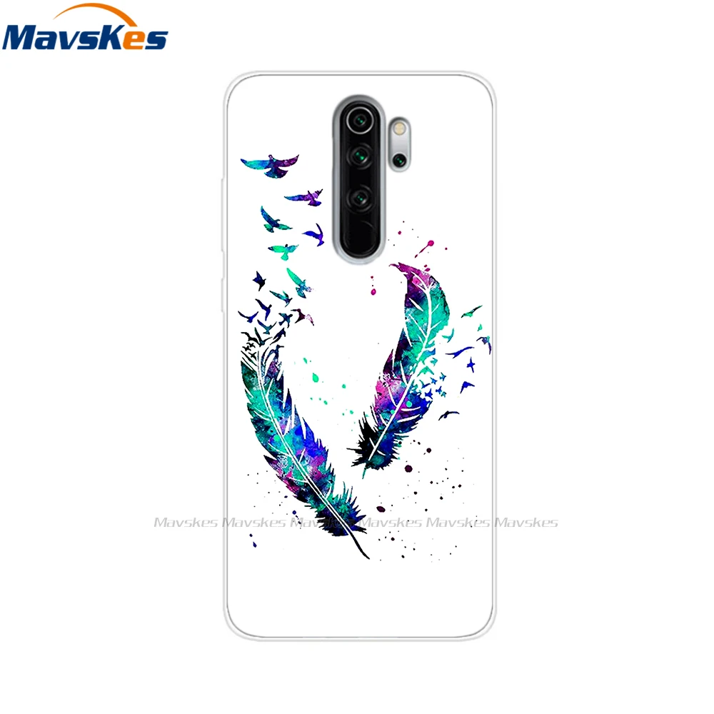 Phone Case for Xiaomi Redmi Note 8 Pro Case Silicone Painting Soft TPU for Xiaomi Redmi Note 8 Cases Fundas Coque Flower Cartoon xiaomi leather case glass Cases For Xiaomi