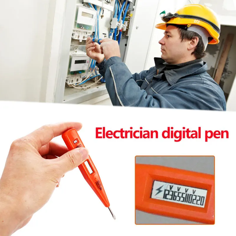 12 V-220 V ABS детектор Тесты ручка карандаш тестер электроскоп цифровой Тесты карандаш переносная отвертка электрика цифровой Дисплей
