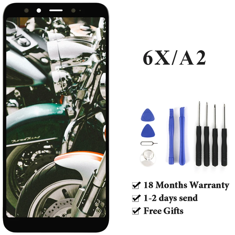 

For xiaomi Mi 6X MI A2 LCD Screen high copy Quality 1pc 5.99" Replacement LCD Digitizer Assembly For xiaomi Mi 6X MI A2 Display