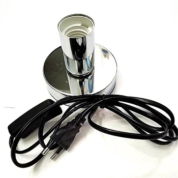 

EU PLUG switch power cord E27 bulbs base socket Simple table screw lamp holder