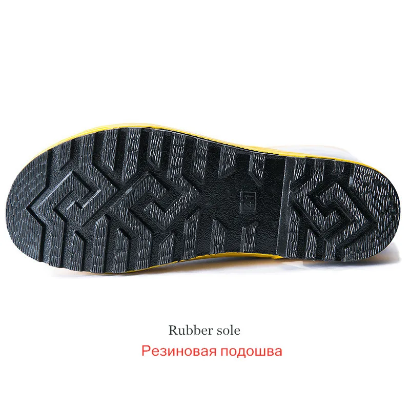 Work Safety Boot For Men Firemen Protective Rain Boots Anti-puncture Strip Steel Plate Fire Security Rain Boots Safety Shoes