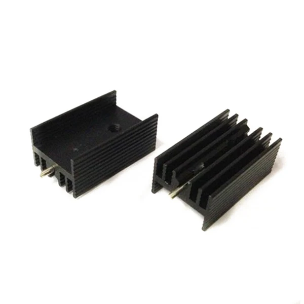 10 шт. 21x15x11 мм черный алюминиевый радиатор для транзисторов Mosfet TO