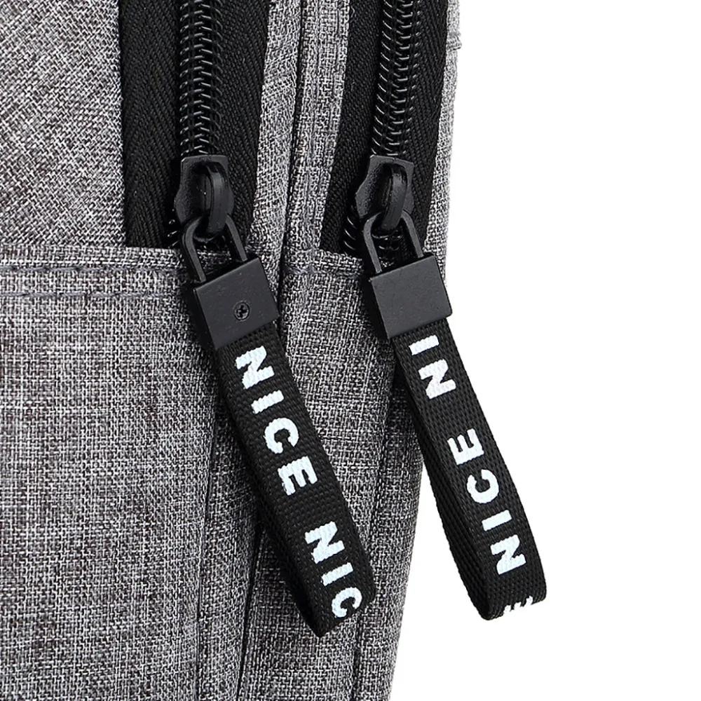 Fashion Men Crossbody Bags Chest Oxford Cloth Waterproof Handbags Men Zip Crossbody Chest Bags Bolsas