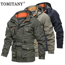 

Winter Men's Outdoor Fleece Warm Jackets Waterproof Multi-pocket Hiking Coat Man Autumn Hooded Parka Military Tactical Outerwear