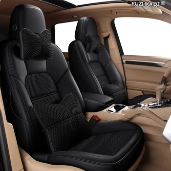 

FUZHKAQI Custom Leather car seat covers For Mercedes-Benz Viano GLK GLA GL CLA CLS CLK SLK GLE GLS GLC Vito seat cover cars