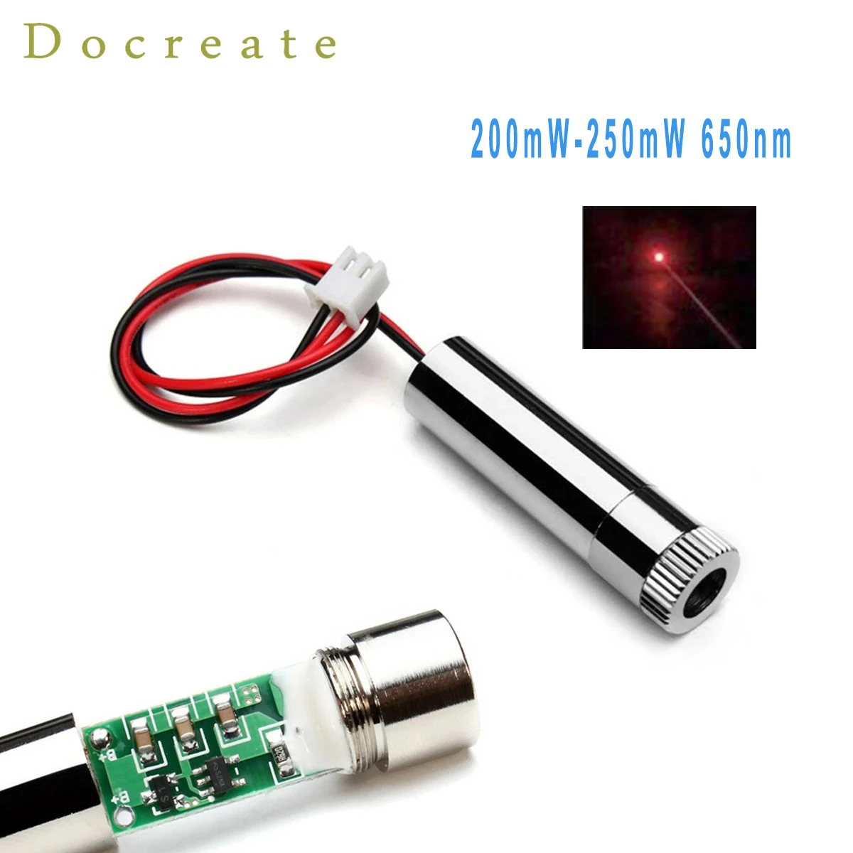 Red Dot Focusable 200mW-250mW 650nm Laser Module Laser Generator Diode Replacement Mini DIY Engraver Power Tools Accessories Set band saw machine