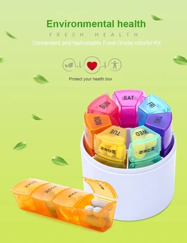 

Twenty-eight Medicine Boxes Pill Case Tablet Sorter Medicine Storage Box Colorful Design Container Pill Organizer Boxs Case